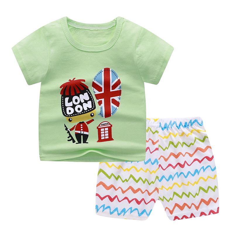 Toddler Kids Baby Boy Clothes T Shirt Tops Shorts Pants Summer 2PCS Outfits Set