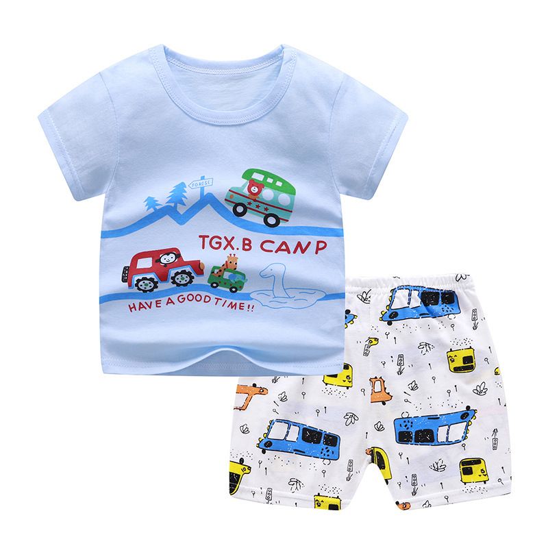 T-shirt Strip Shorts Summer Infant Suit Newborn Baby Clothing Boy Set