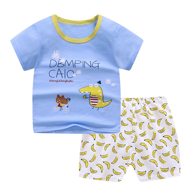 T-shirt Strip Shorts Summer Infant Suit Newborn Baby Clothing Boy Set