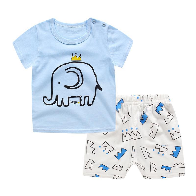 T-shirt Strip Shorts Summer Infant Suit Newborn Baby Clothing Boy Set