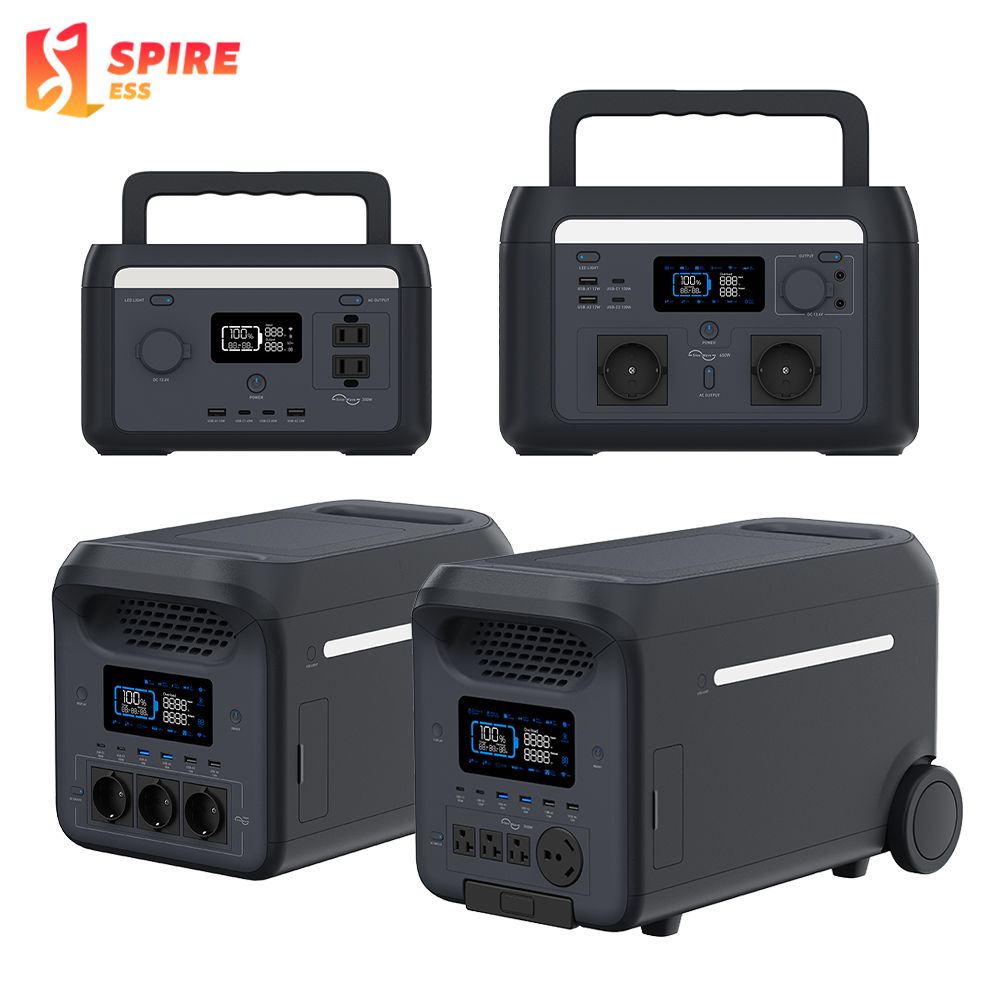 300w 600w 1800w 3000W 110v 220v Home Energy Storage Outdoor Portable Lithium Battery Charging Power Station Solar Generators