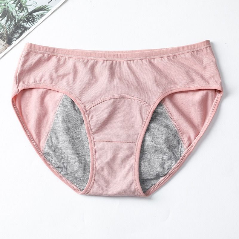 Thin Breathable 3 Layer Cotton Low Waist Panties Period Leak Proof Menstrual Panties Women Ladies Panty