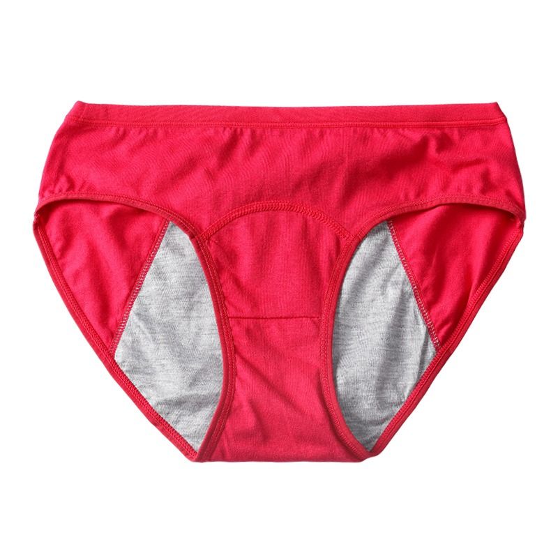 Thin Breathable 3 Layer Cotton Low Waist Panties Period Leak Proof Menstrual Panties Women Ladies Panty