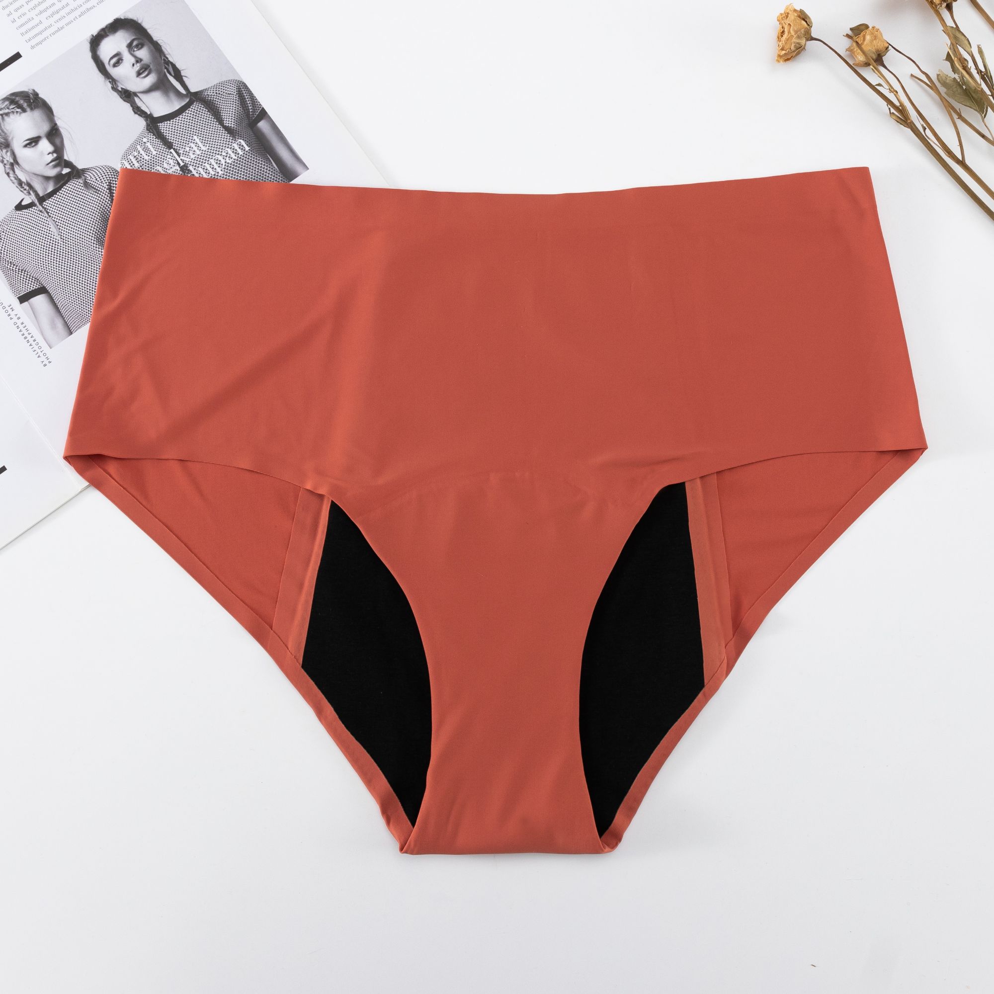 Bonded Seamless 4 Layers Menstrual Period Underwear Leak Proof Calzones Menstruales