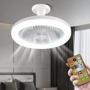 Creative Bedroom Modern Dining Room Three Colors Ceiling Fan Lamp