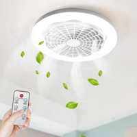 Customization E27 B22 Remote Control Ceiling Fan Light Led Light Smart Ceiling Fan with Light