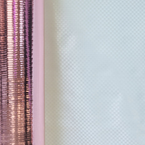 Good Grade Pink Aluminum foil and Woven Fabric