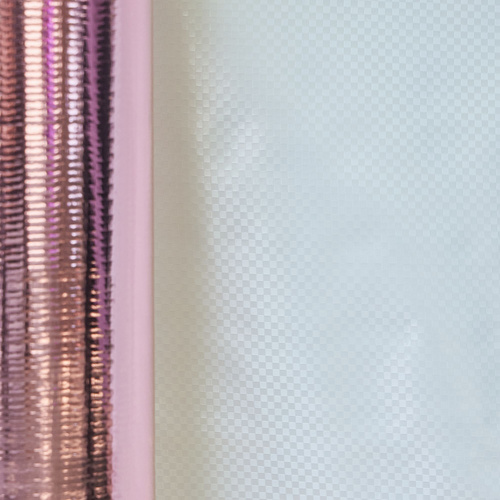 Good Grade Pink Aluminum foil and Woven Fabric