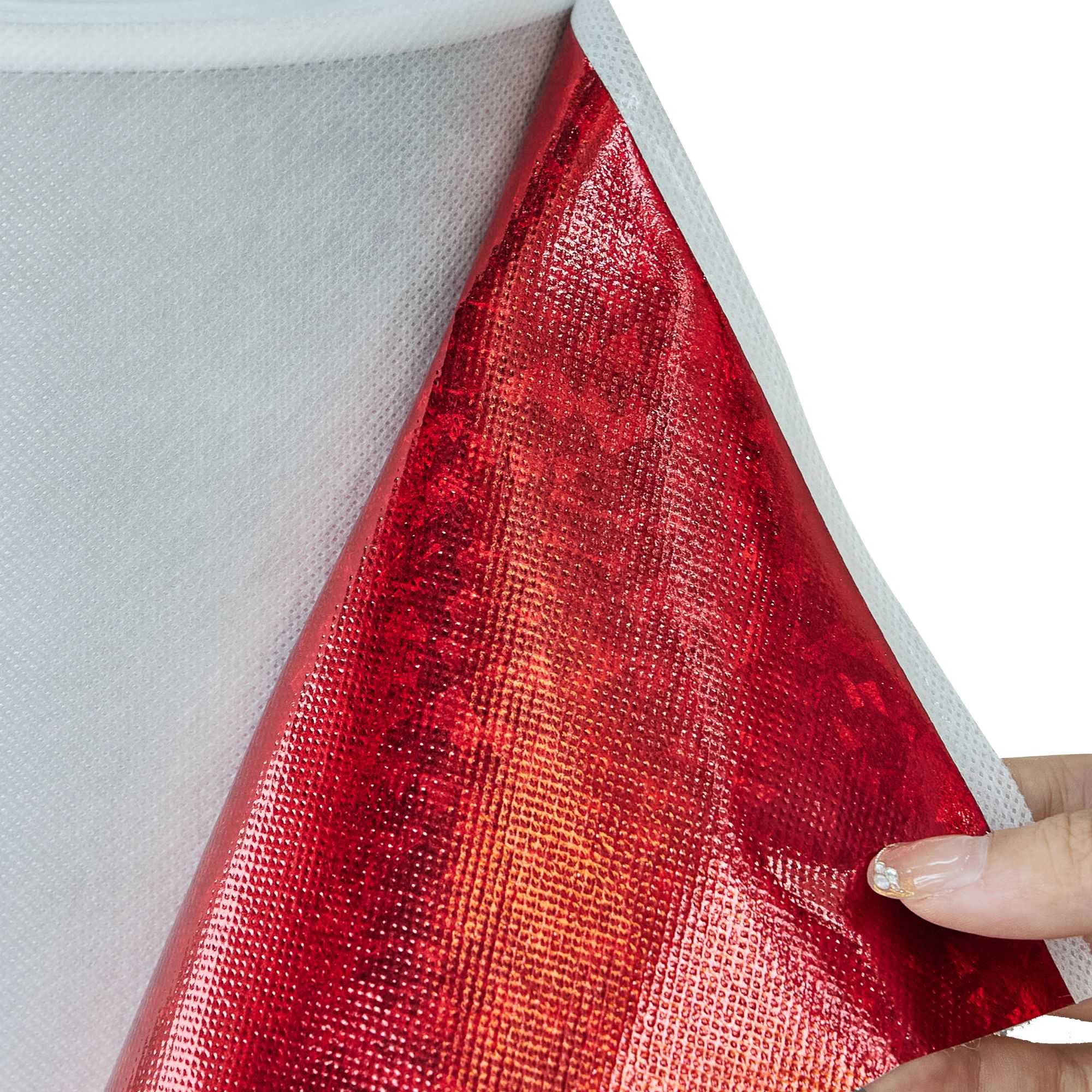 Red MPET Laminated Non Woven Fabric