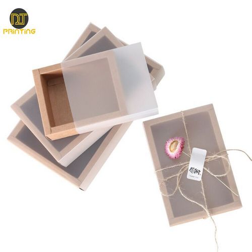 Customized kraft paper boxes Recycled Sock paper box packaging Prime Branded Packing gift Sliding Drawer Box