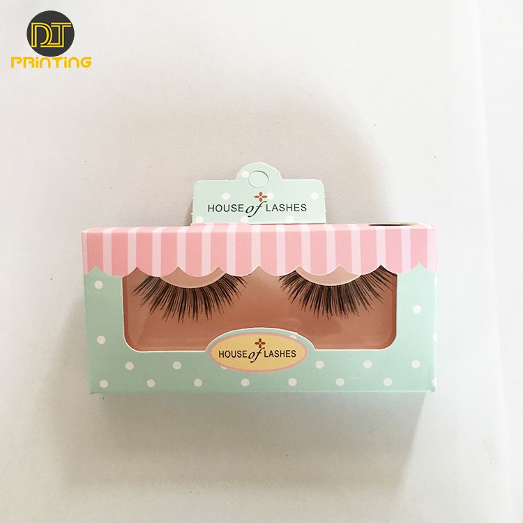 Low MOQ Cheap Empty Eyelash Box Custom Logo Packaging Box