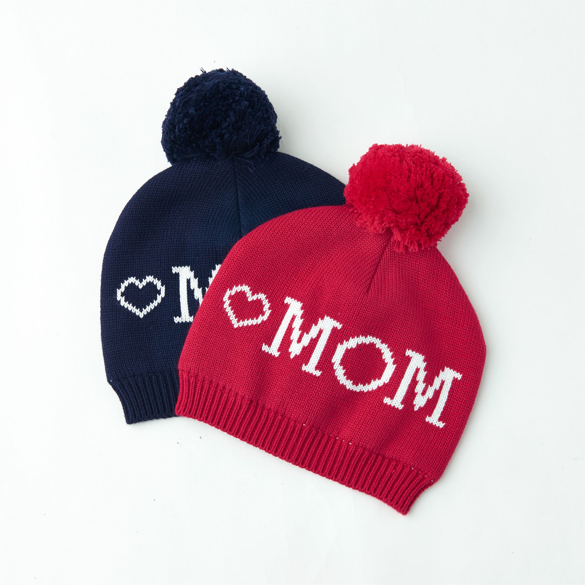 Baby hat Winter Europe 2024 little children's letter hat Knitted hairball warm double Garry cloth pure cotton hat