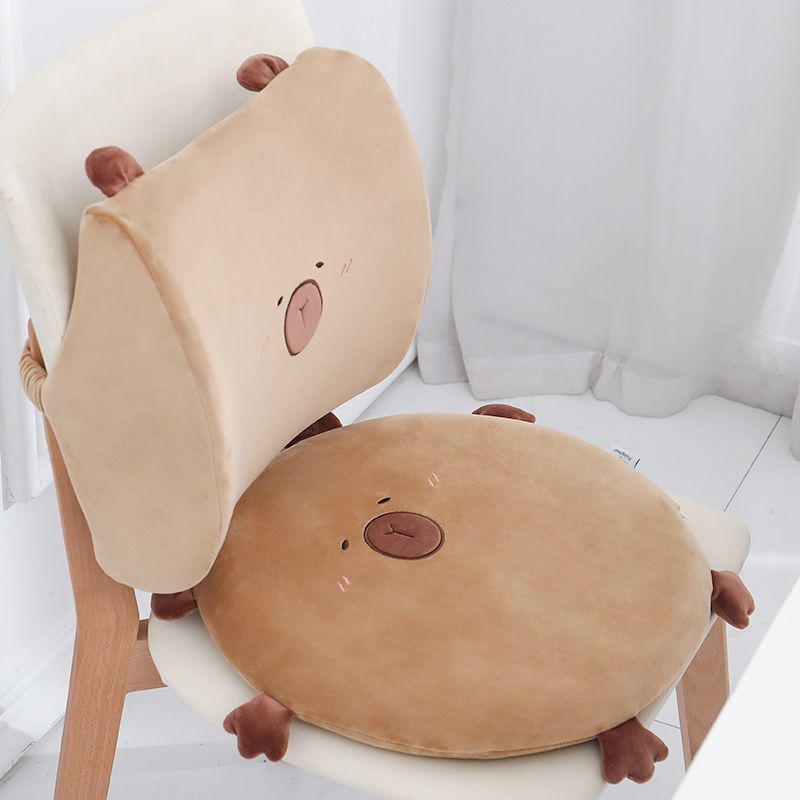 Dolphin Kapibara Office Seat Cushion Fine Embroidery Craft Wholesale