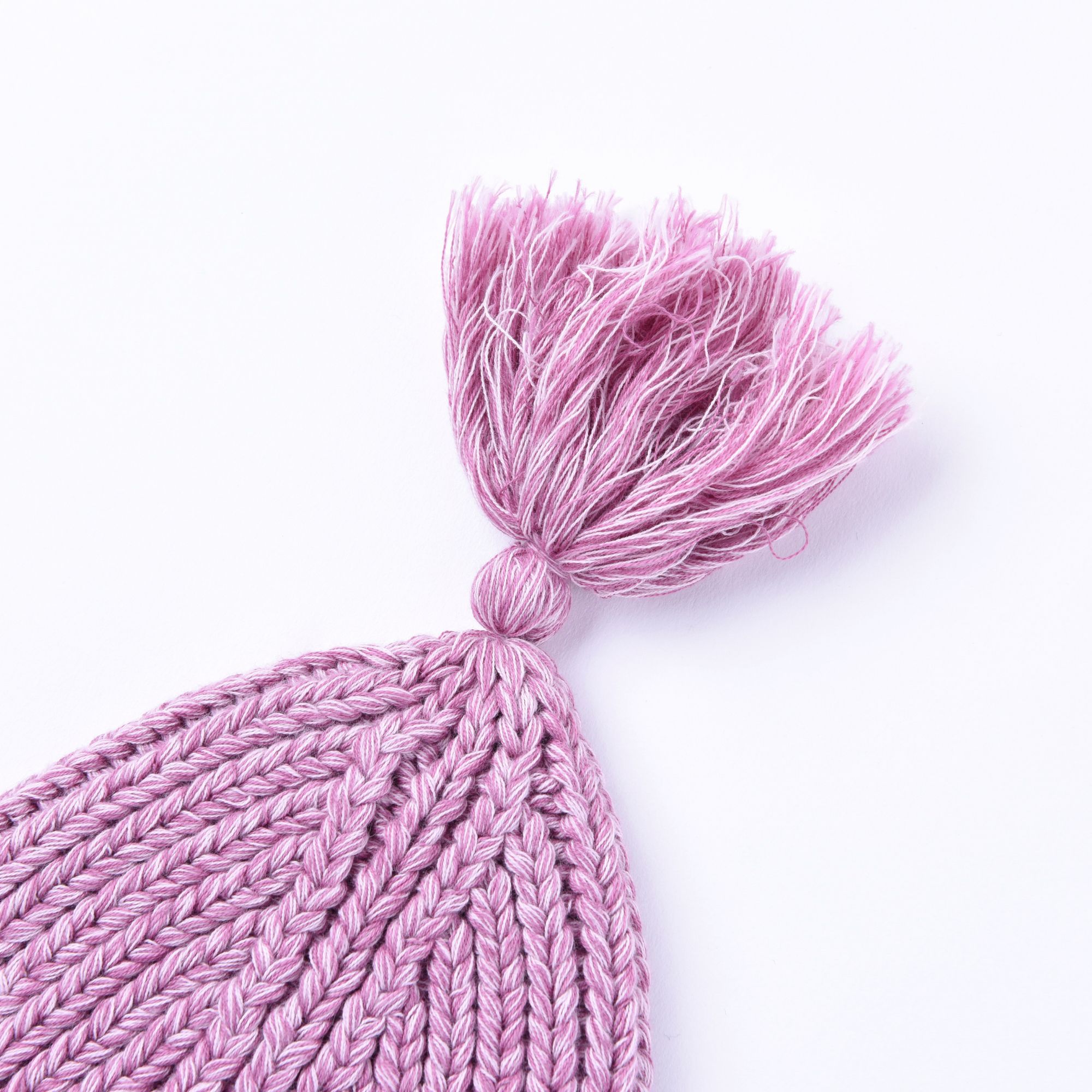 Baby Winter girl Treasure cartoon cute animal shape knitted hat thick stick needle wool fringe hat