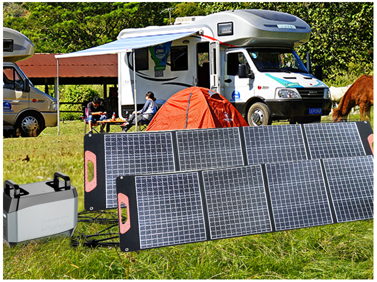 Outdoor Camping 240W Foldable Solar Energy System Overlapping Portable Solar Panel