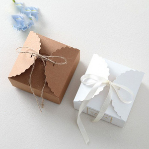 Square Customized Recycled Kraft Gift Paper Packaging Box