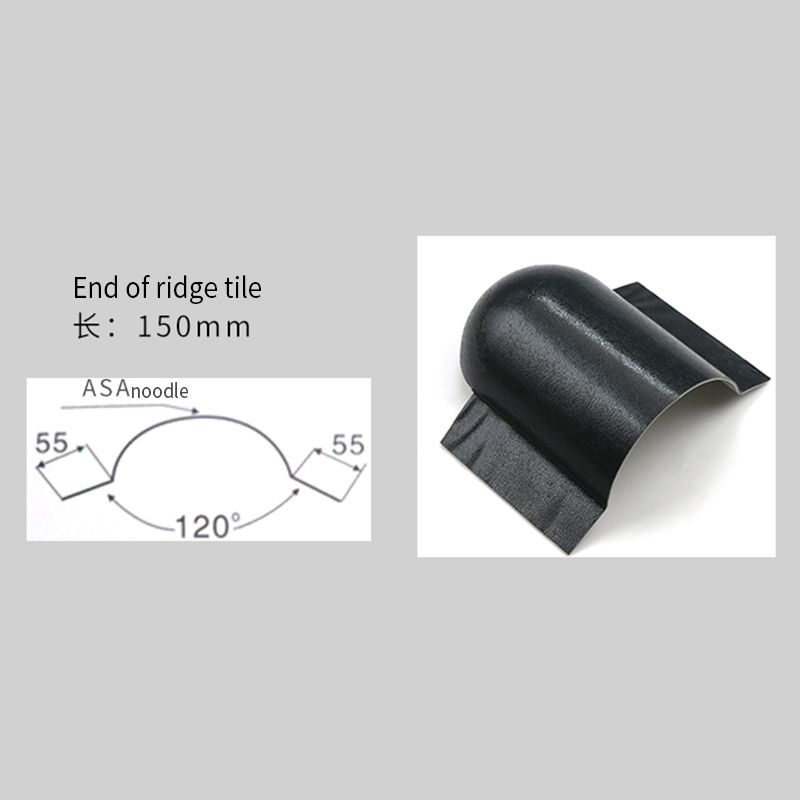 Waterproof Plastic Pvc Roofing Sheet Corrugated Heat Insulated Asa Synthetic Resin End