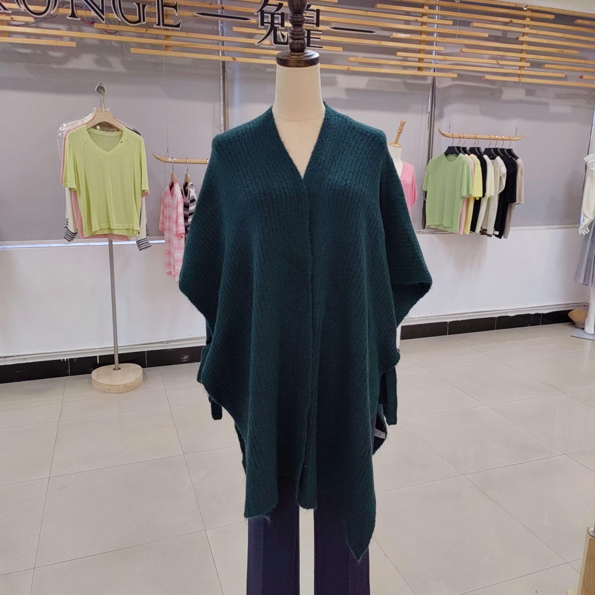 Knitted shawl outside the autumn and winter air-conditioned room warm neck protection imitation cashmere scarf female office thi