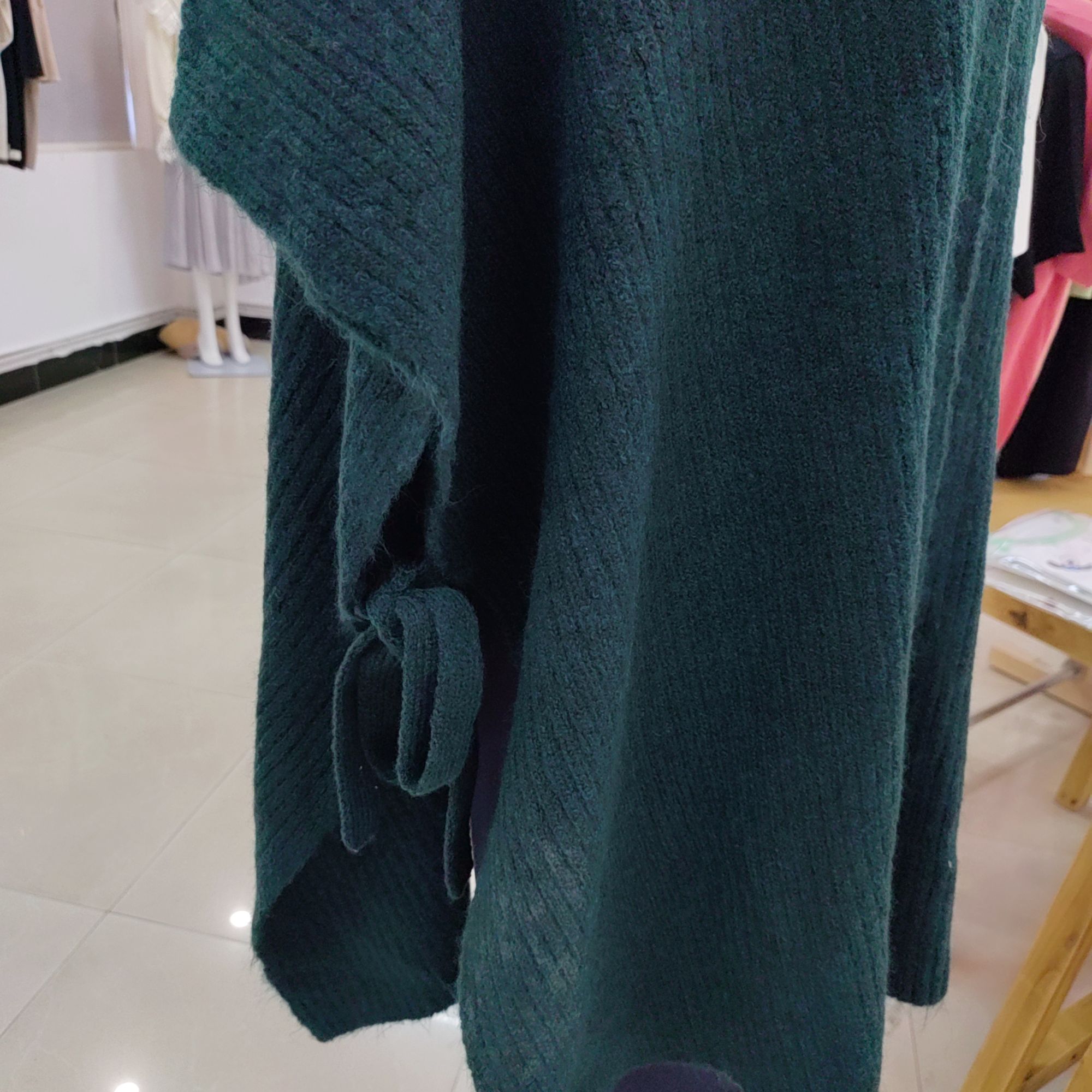 Knitted shawl outside the autumn and winter air-conditioned room warm neck protection imitation cashmere scarf female office thi