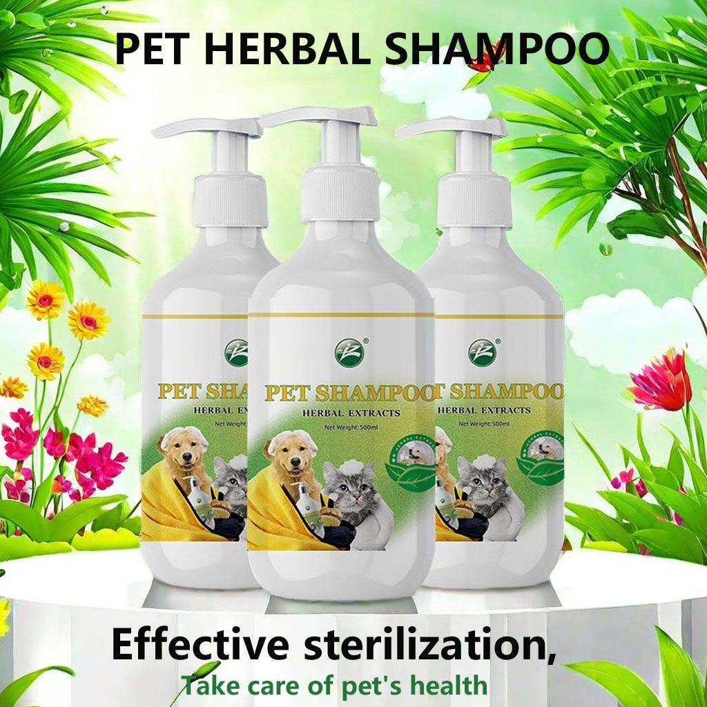 Wholesale Anti-fungal Medical Whitening Organic Herbal Pet Dog New Grooming Pet Shampoo