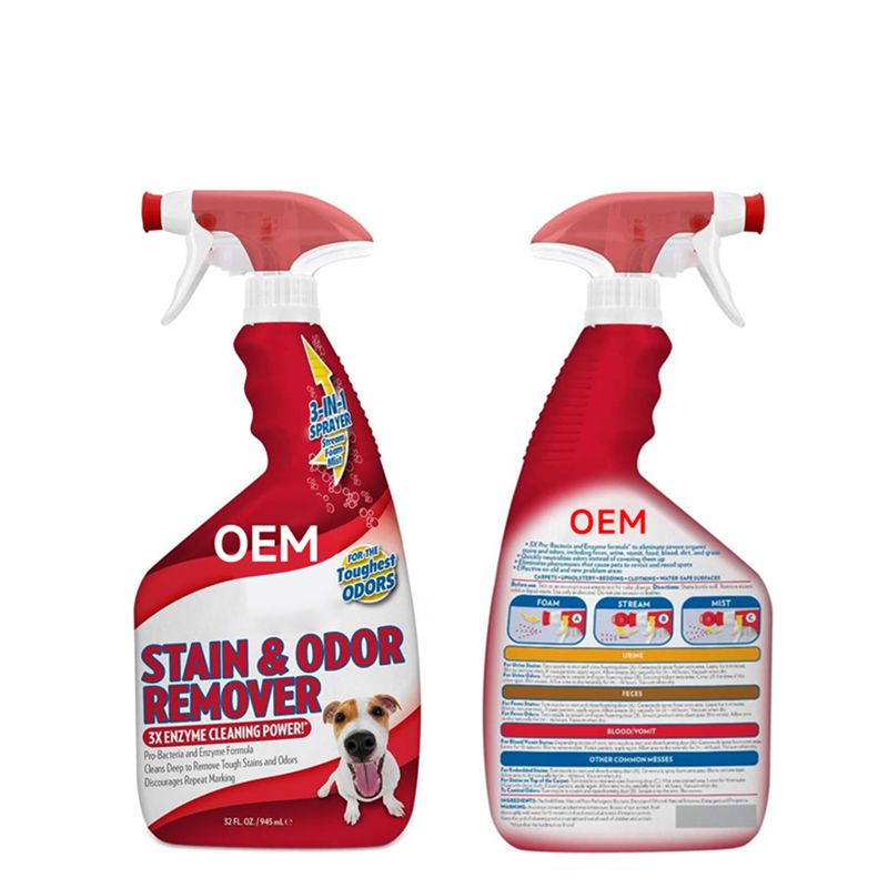 OEM pet stain&odor remover 3x enzyme cleaning power 500ml