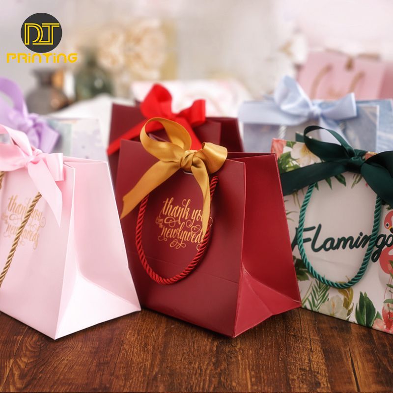 Customised Paper Bag Small Paper Gift Bag Flower Packaging