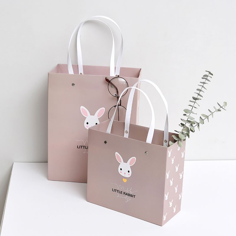 Customized brand logo kraft paper handle bag reusable shopping paper bag