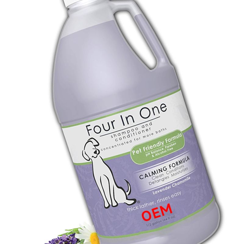 OEM pet four in one shampoo and conditioner 4L