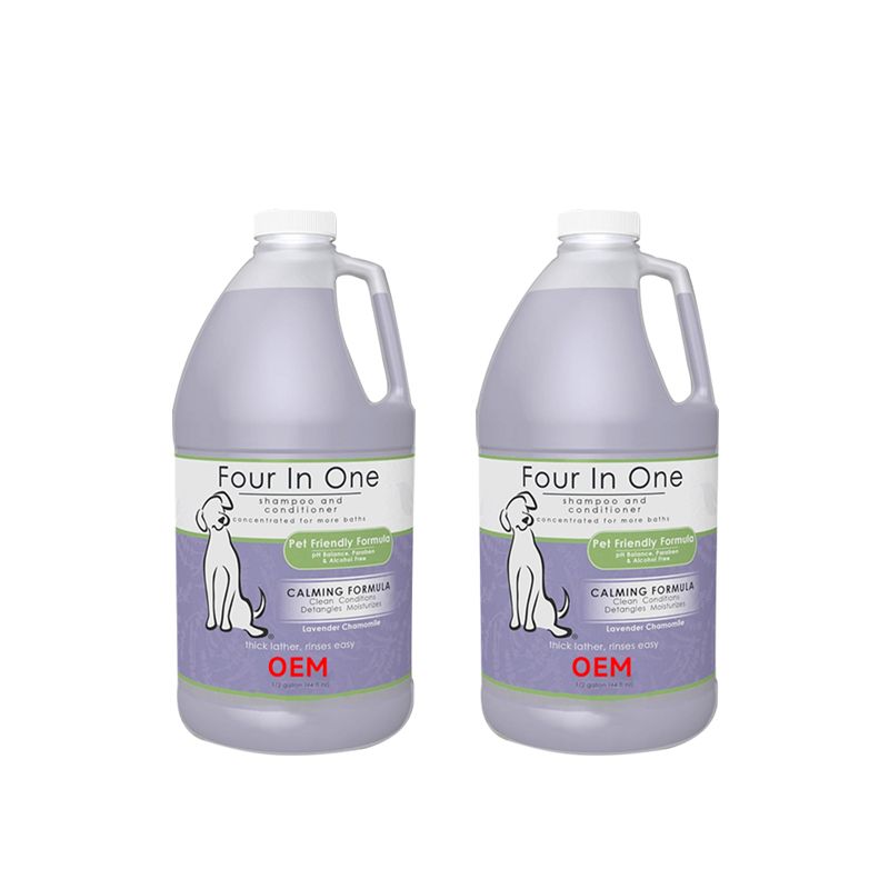 OEM pet four in one shampoo and conditioner 4L