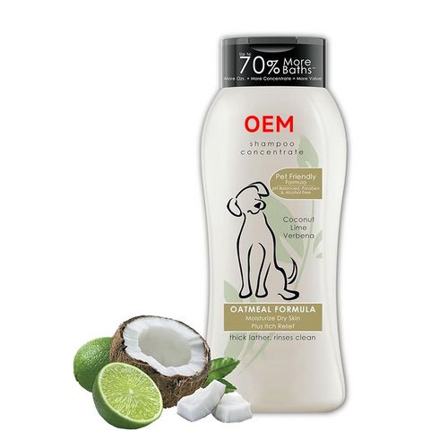 OEM pet shampoo oatmeal formula 500ml