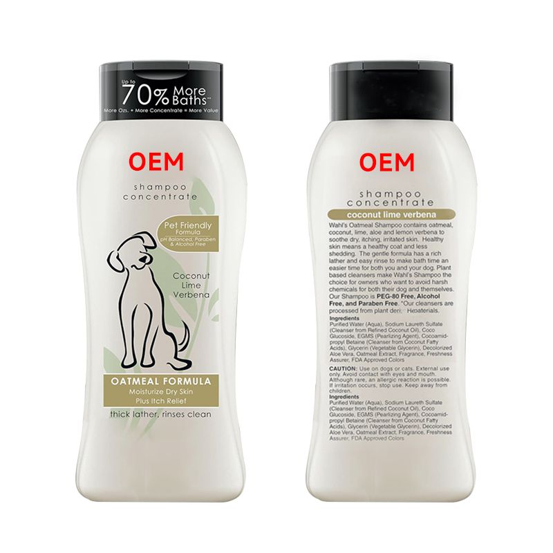 OEM pet shampoo oatmeal formula 500ml