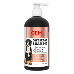 OEM pet oatmeal shampoo safe for dogs&cats 500ml