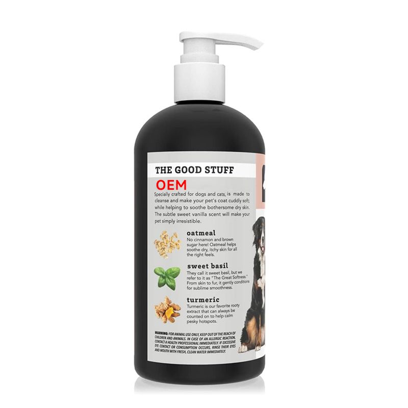 OEM pet oatmeal shampoo safe for dogs&cats 500ml