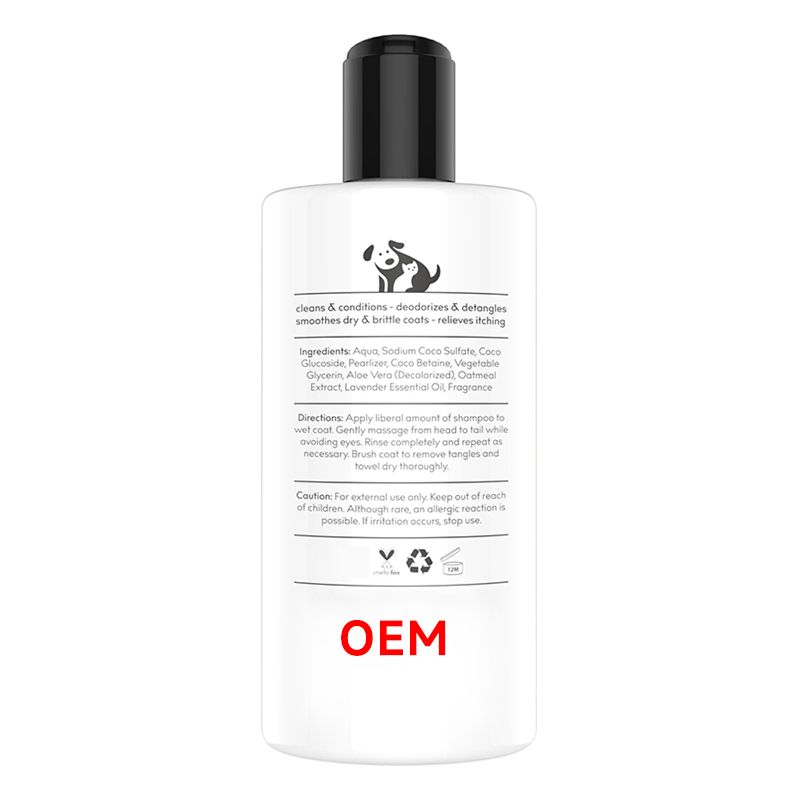 OEM natural oatmeal pet shampoo 500ml