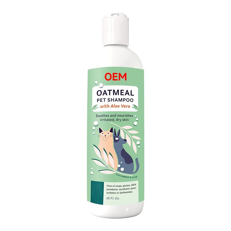 OEM oatmeal pet shampoo with aloe vera 500ml