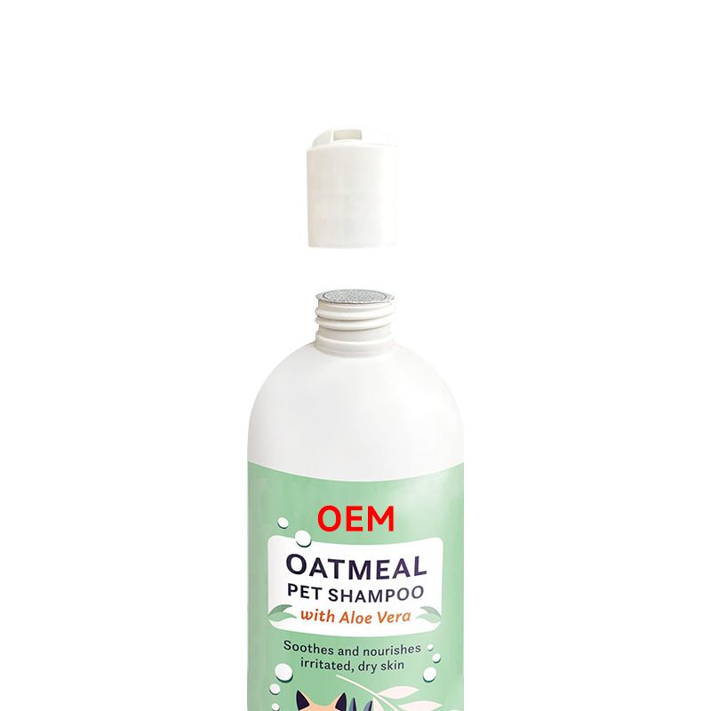 OEM oatmeal pet shampoo with aloe vera 500ml