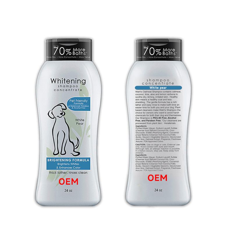 OEM pet whitening shampoo concentrate 500ml