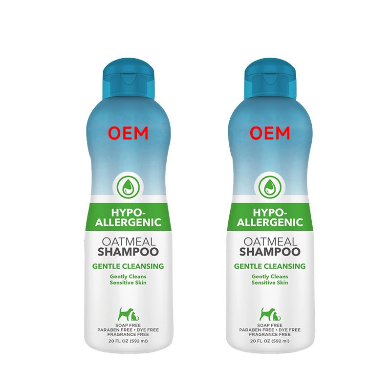 OEM hypoallergenic oatmeal shampoo for pet 592ml