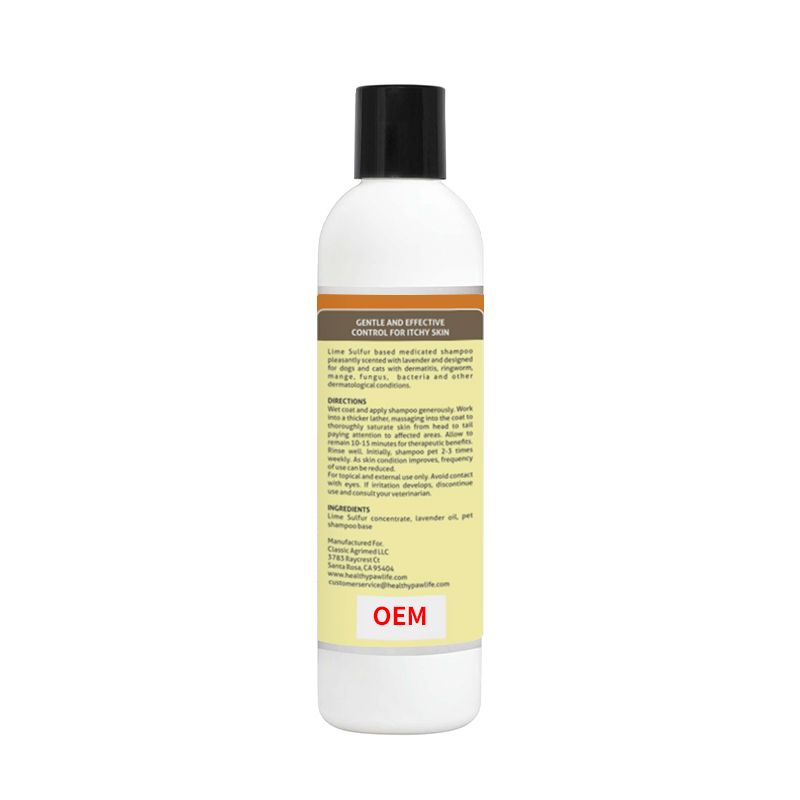 OEM antibacterial&antifungal medicated pet shampoo 500ml