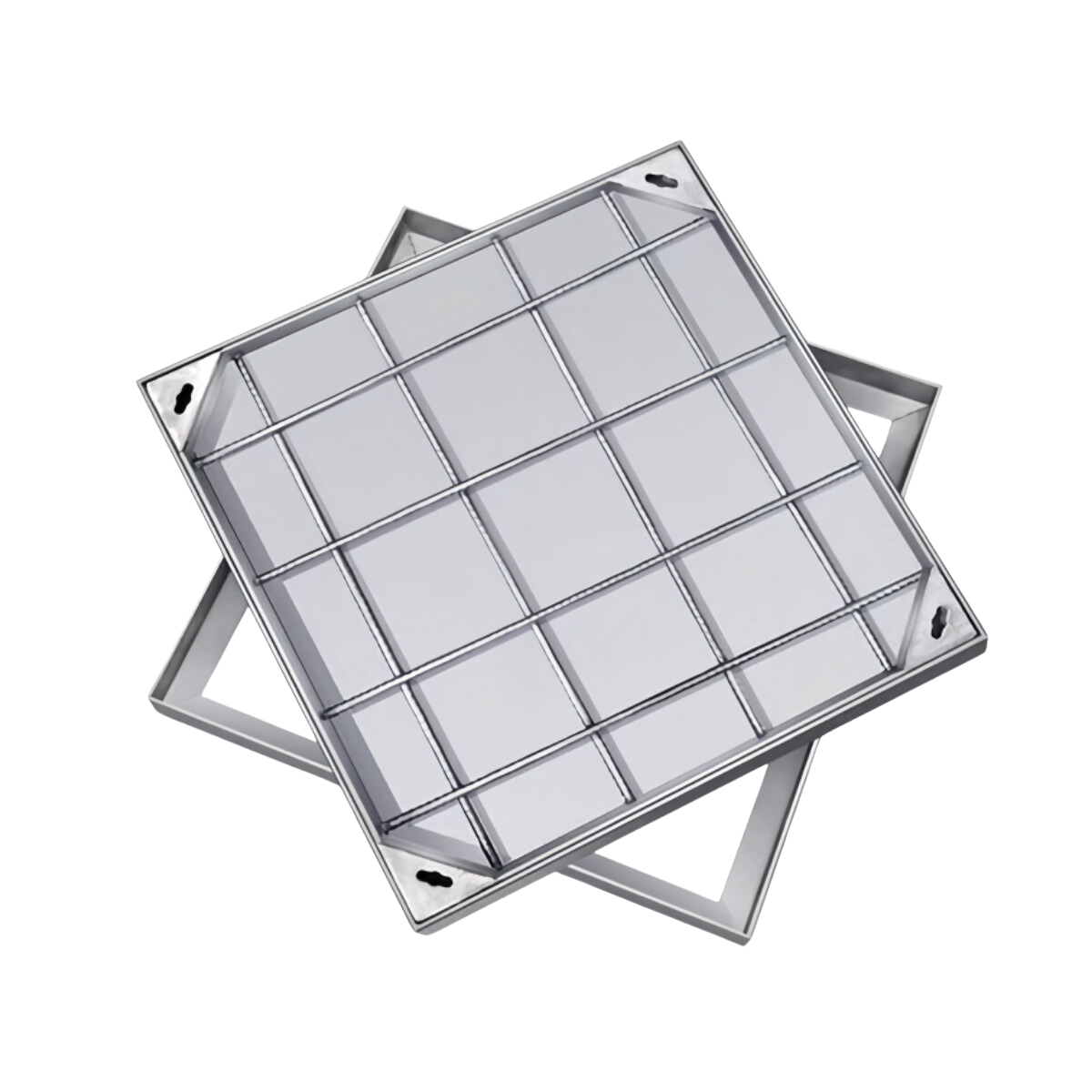 304 stainless steel invisible manhole cover Square sewer decorative manhole cover