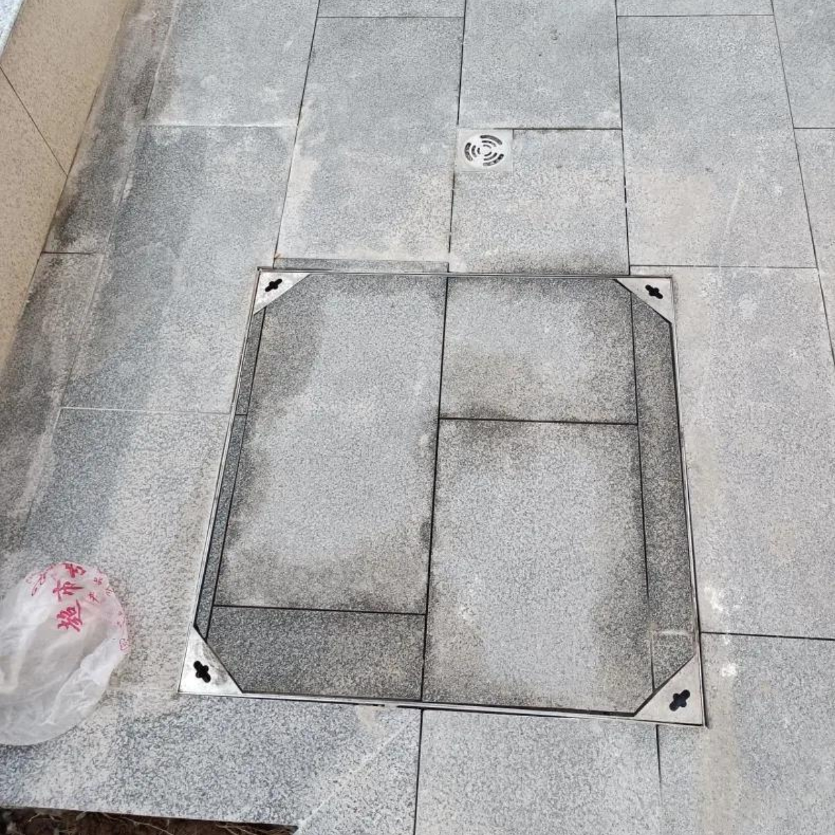 304 stainless steel invisible manhole cover Square sewer decorative manhole cover