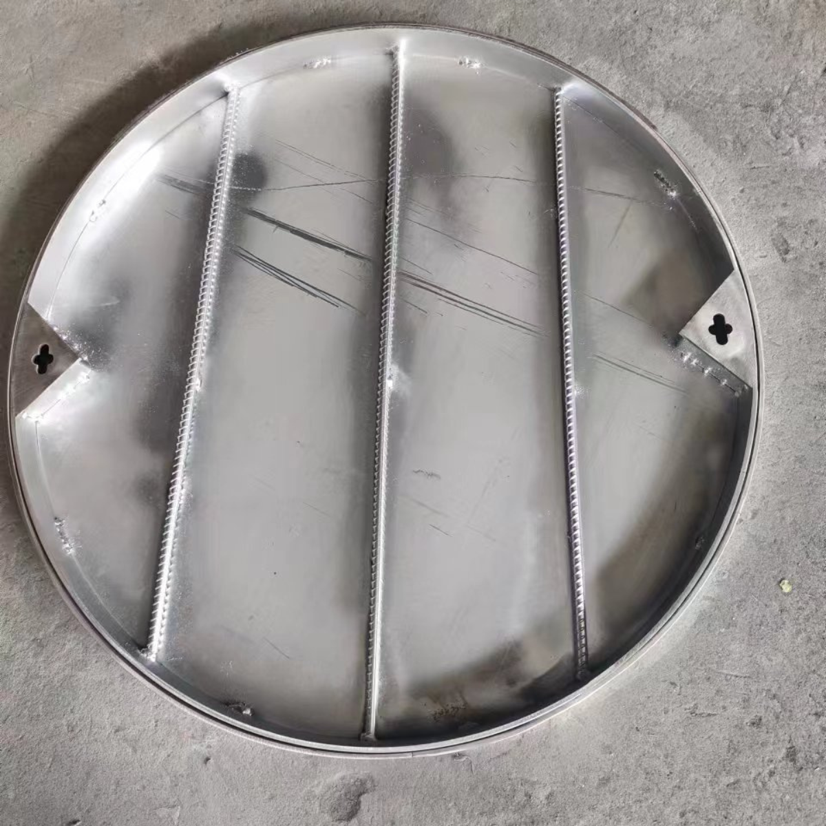 304 stainless steel invisible manhole cover Square drain and round manhole cover