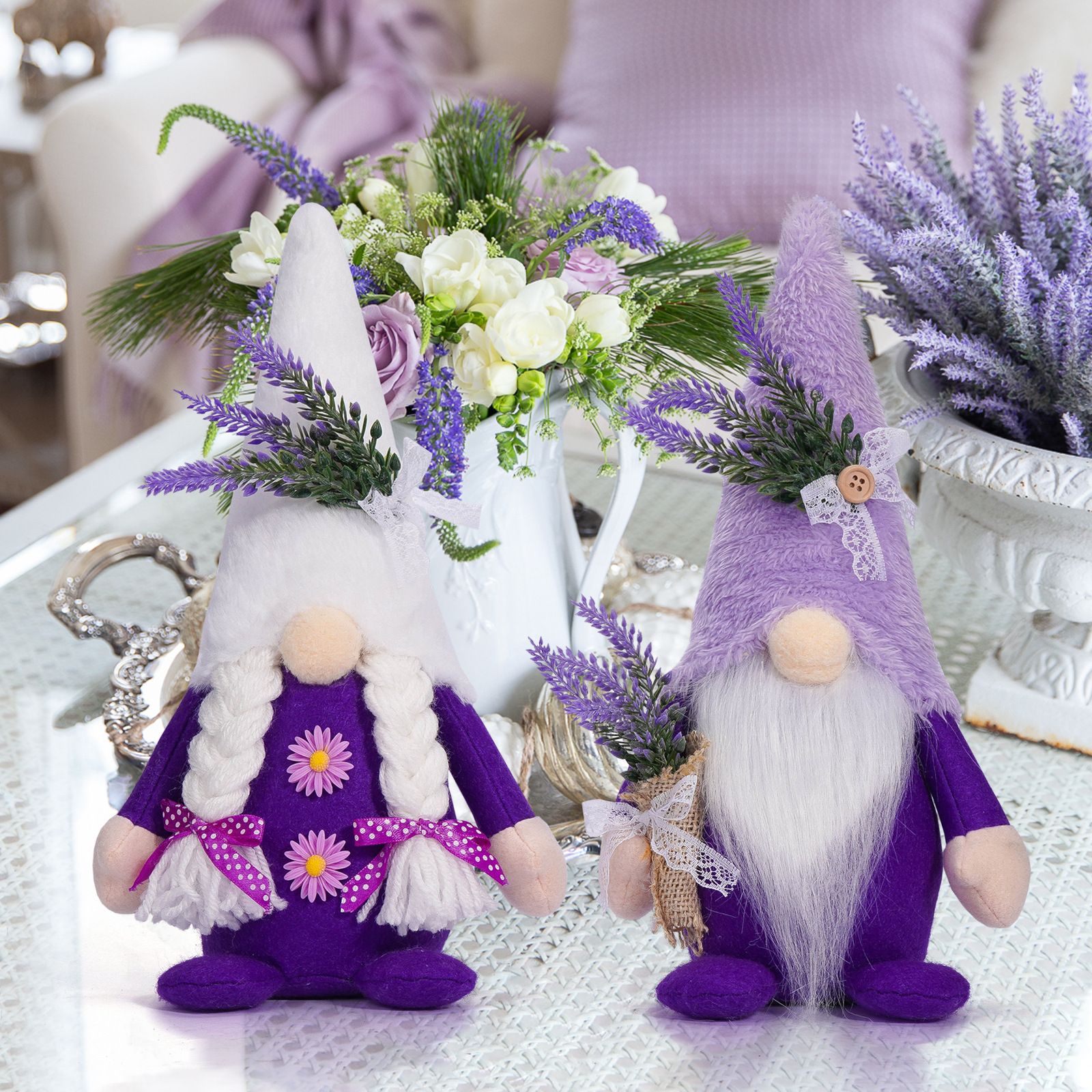 Wholesale Summer Ocean Festival Mermaid Faceless Doll Rudolf Dwarf Old Man Decoration