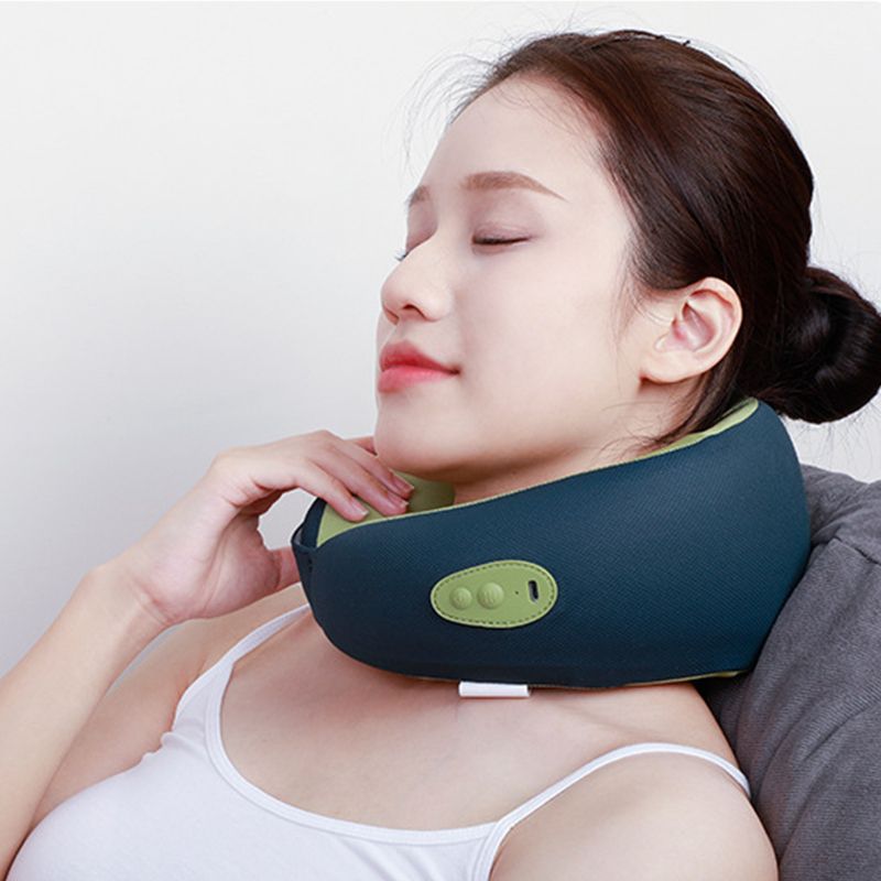 Electric U-Shaped Massage Pillow Neck Protector Portable Easy Operation