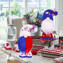 Hot Cute Christmas Faceless Doll Ornament For American Independence Day Party Decoration