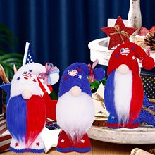 Hot Cute Christmas Faceless Doll Ornament For American Independence Day Party Decoration