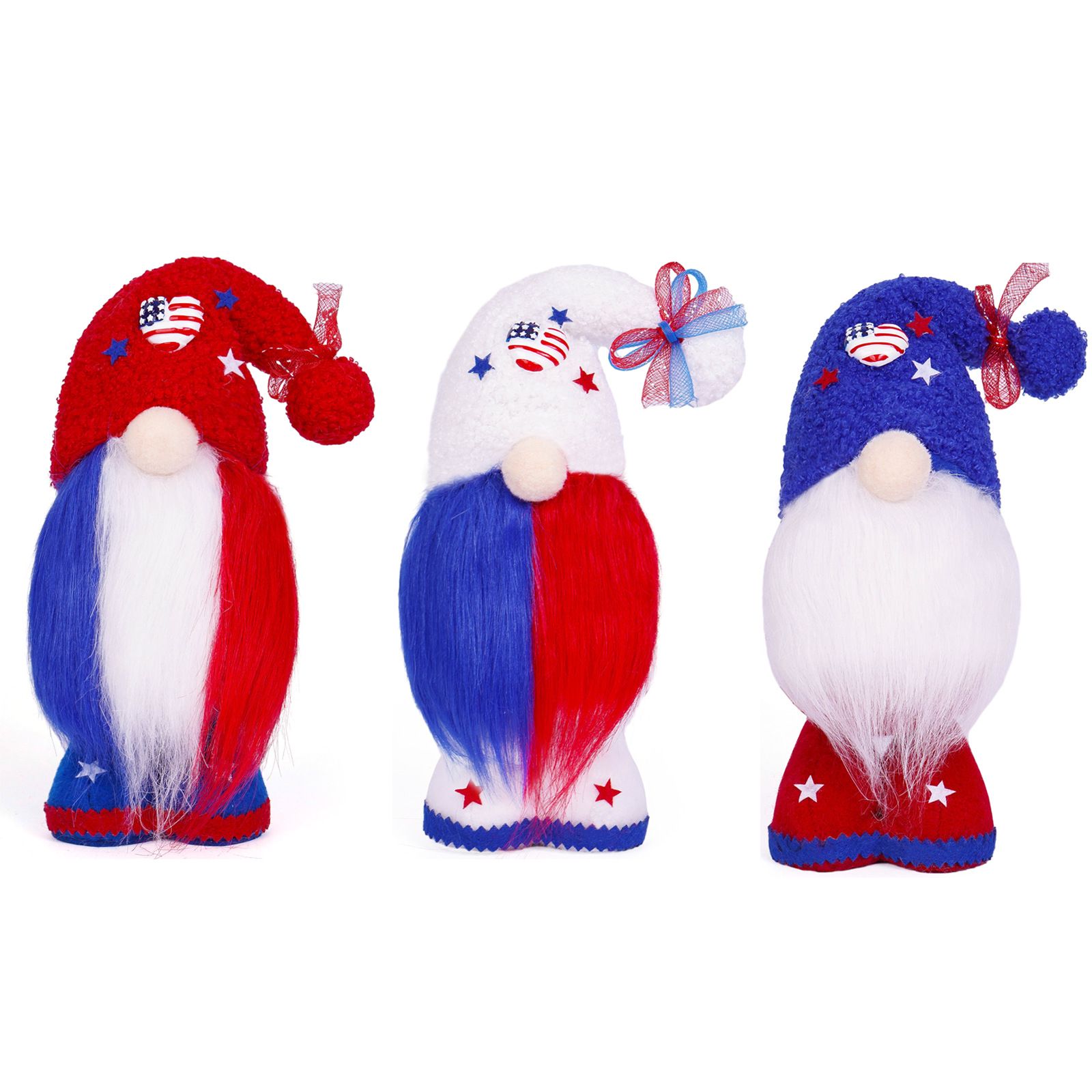 Hot Cute Christmas Faceless Doll Ornament For American Independence Day Party Decoration