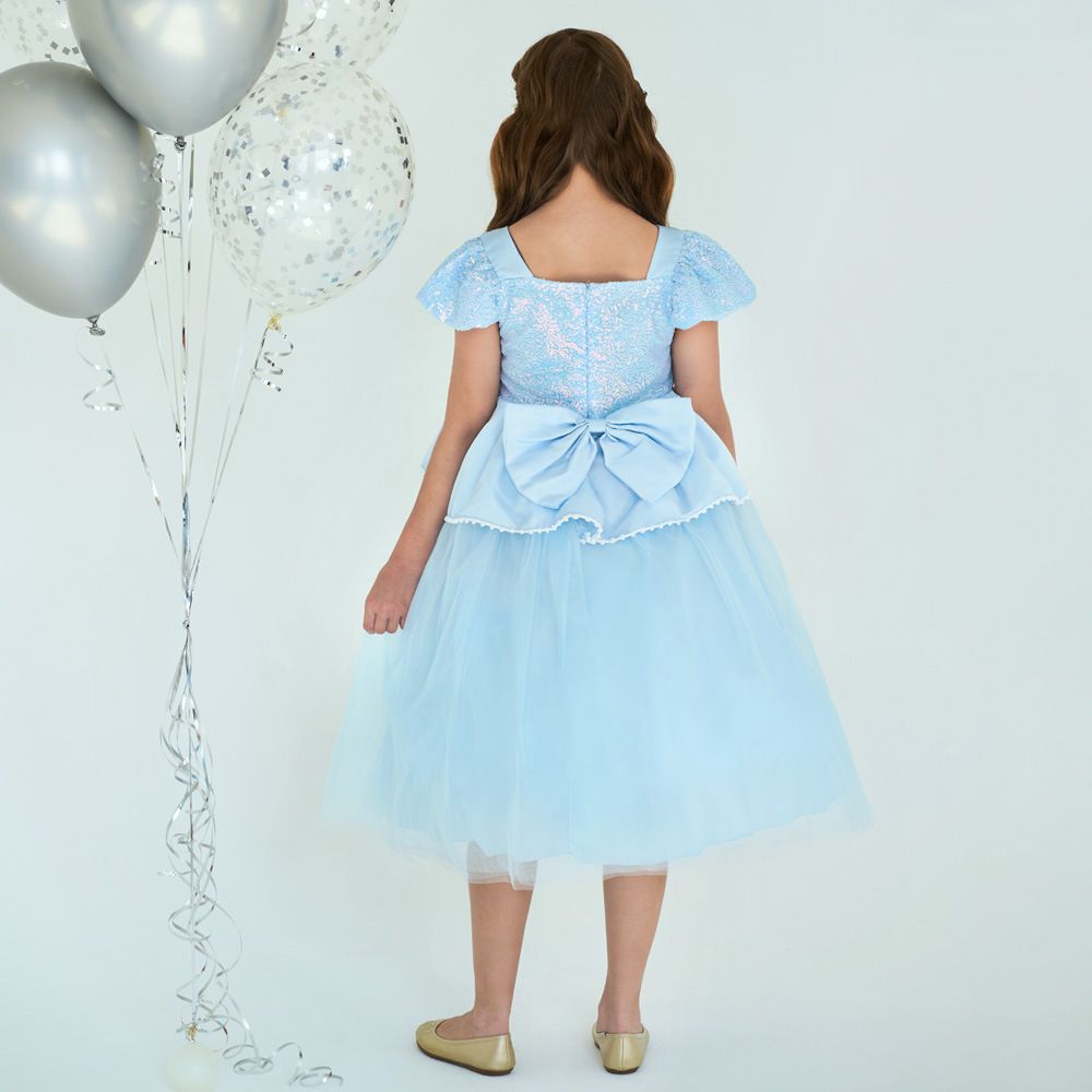 Kids Princess Dress for Girls with Puffy Sleeves and Tulle Skirt Tulle Ball Gown,Perfect for Cosplay, Parties & Performances