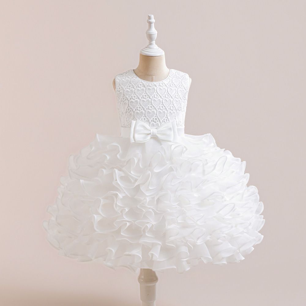 kids Dress Dress with Bow Cake Skirt Tulle Skirt, Perfect for Parties and Fashion Shows