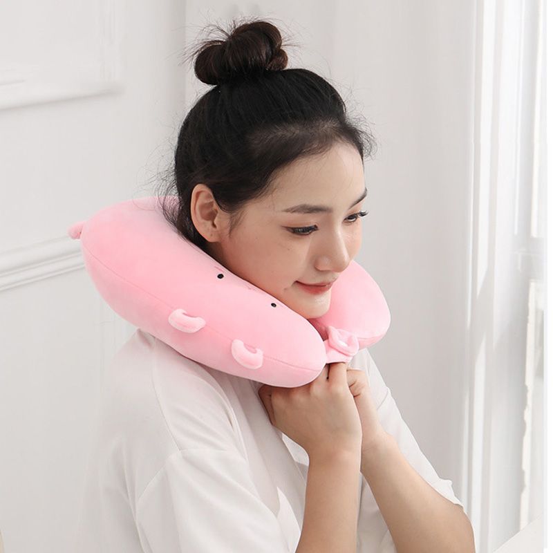 Cartoon Cute Pet U-Shaped Pillow Travel Portable Office Nap Wholesale